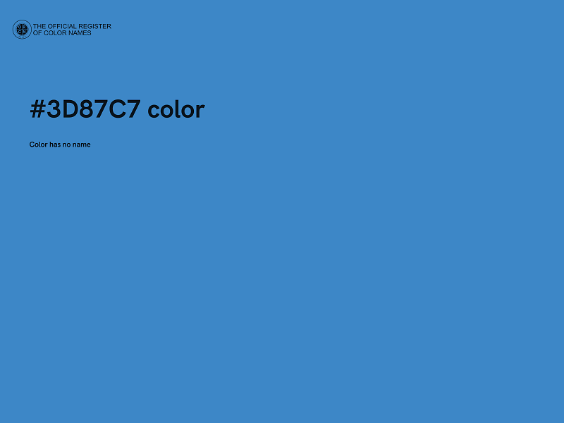 #3D87C7 color image