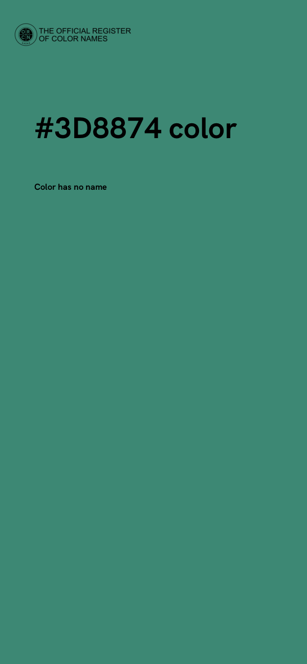 #3D8874 color image