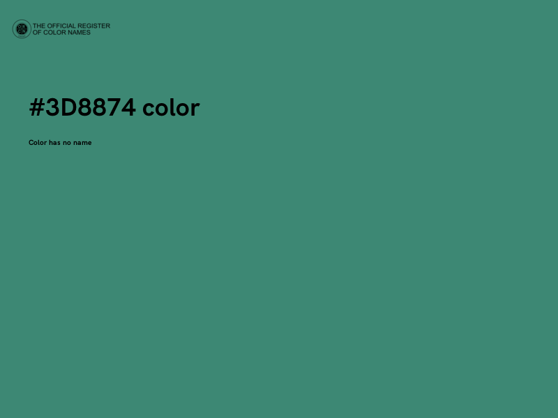 #3D8874 color image