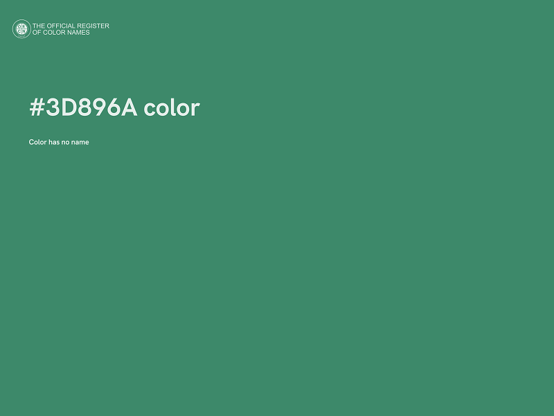 #3D896A color image