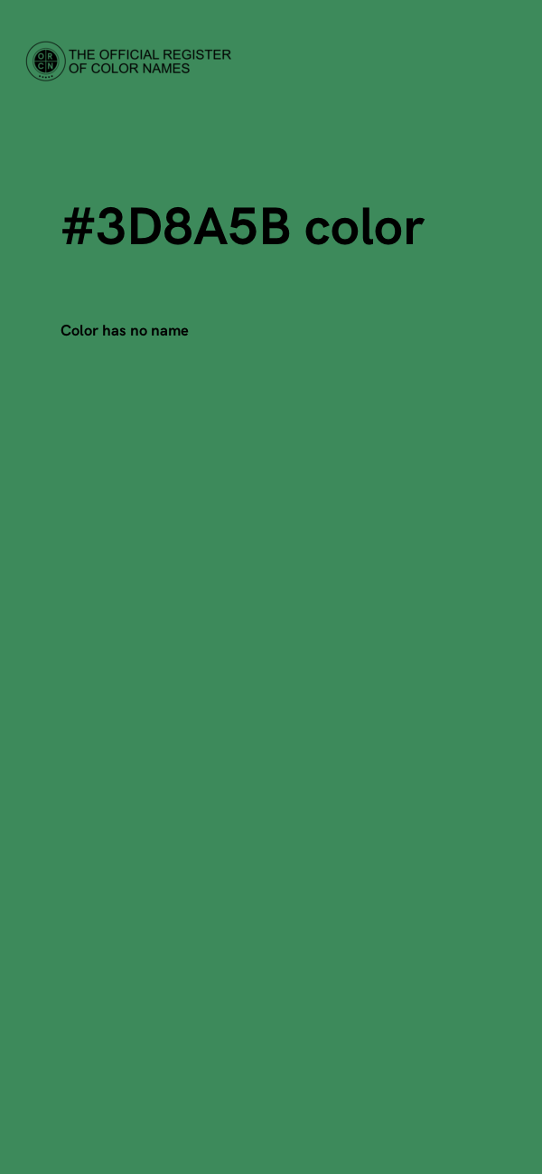 #3D8A5B color image