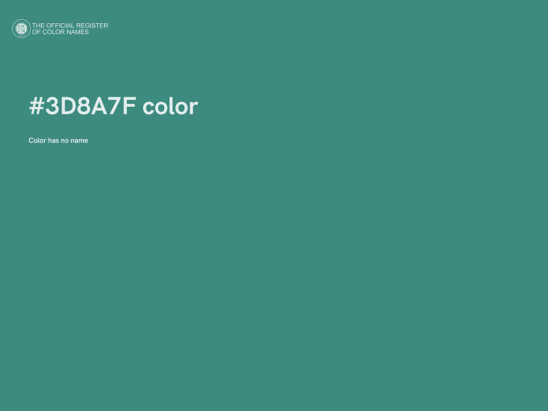 #3D8A7F color image