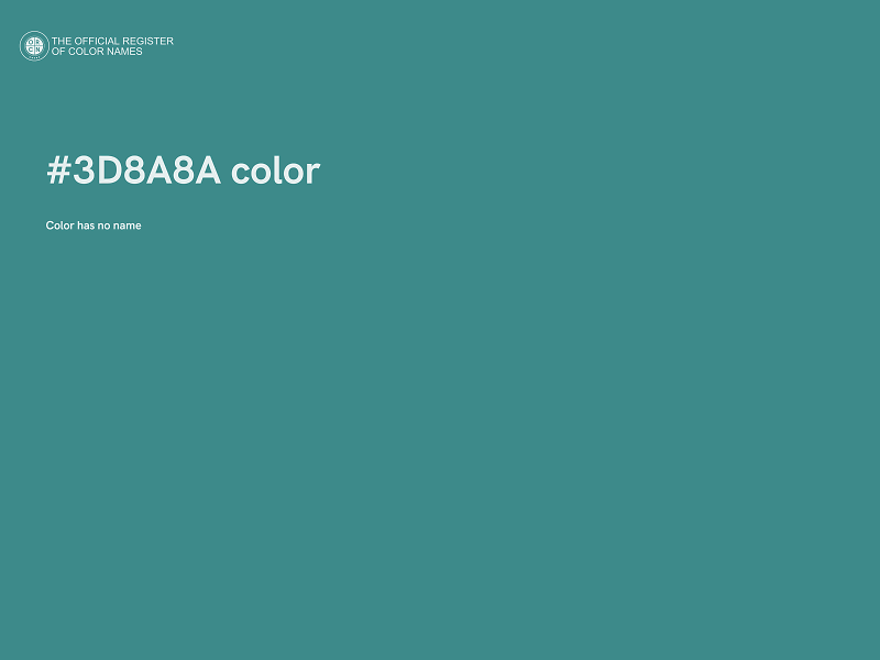 #3D8A8A color image