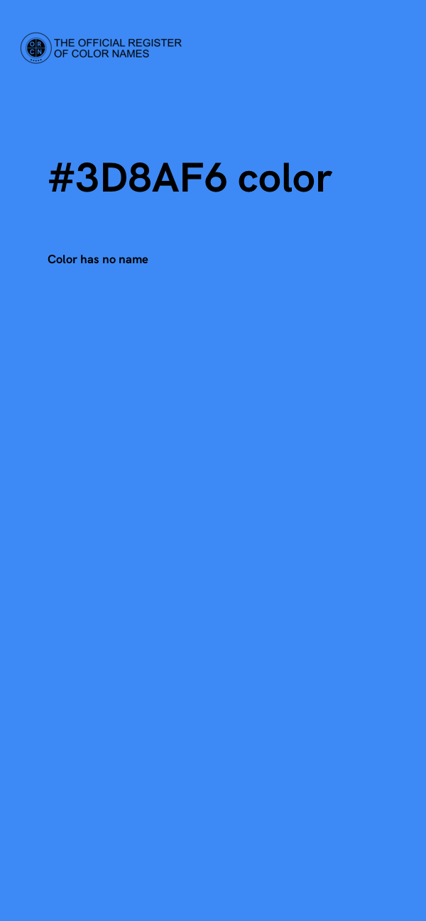 #3D8AF6 color image