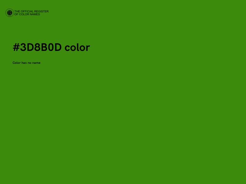 #3D8B0D color image