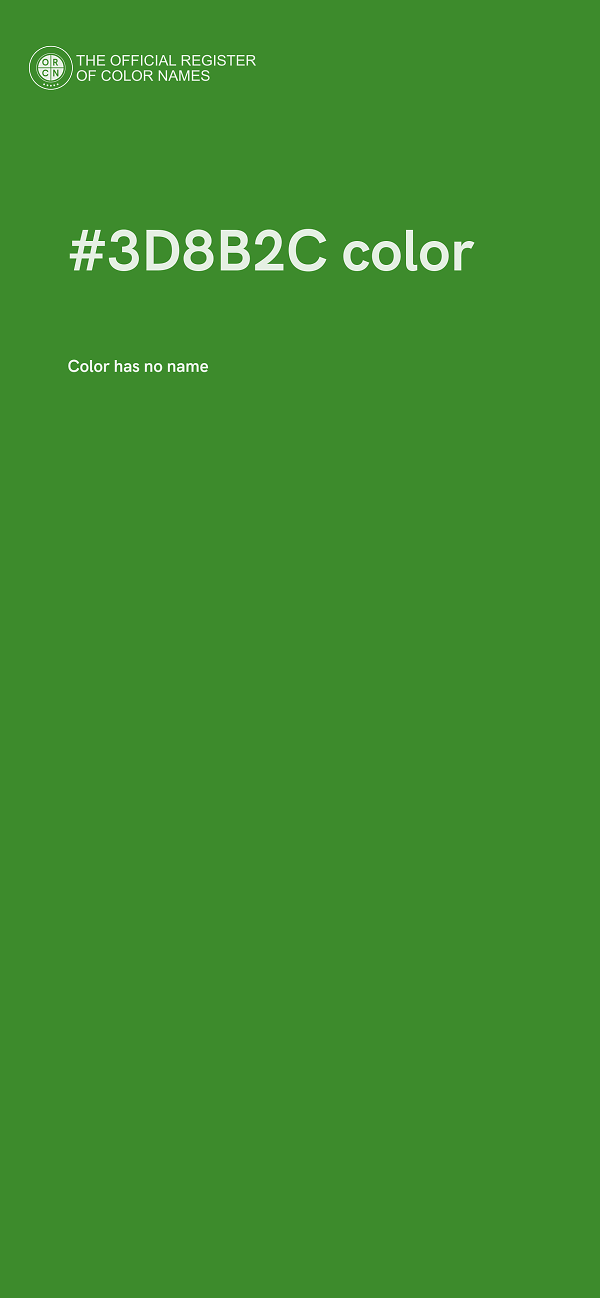 #3D8B2C color image