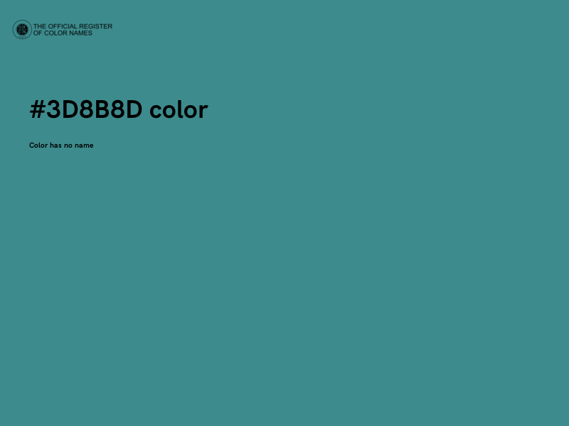 #3D8B8D color image
