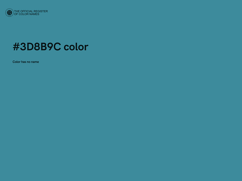 #3D8B9C color image