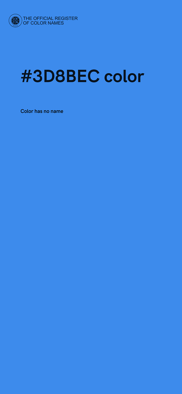 #3D8BEC color image
