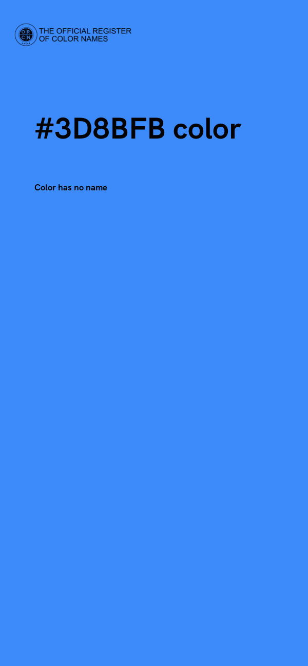 #3D8BFB color image
