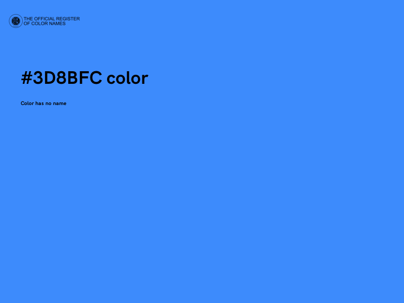 #3D8BFC color image