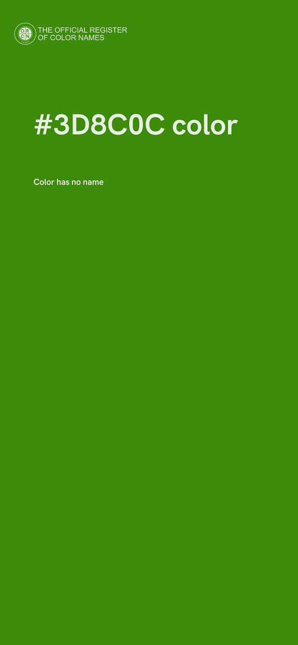 #3D8C0C color image
