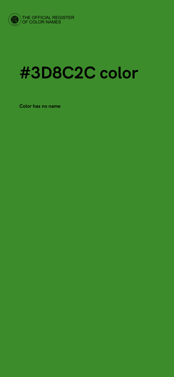 #3D8C2C color image