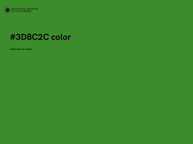 #3D8C2C color image