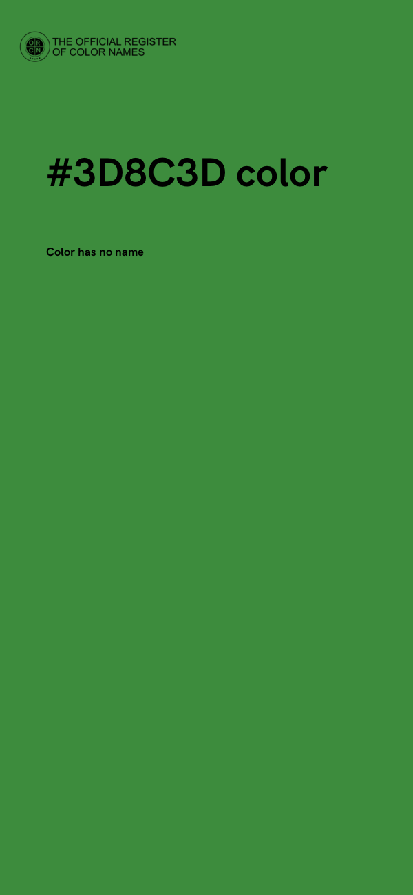 #3D8C3D color image