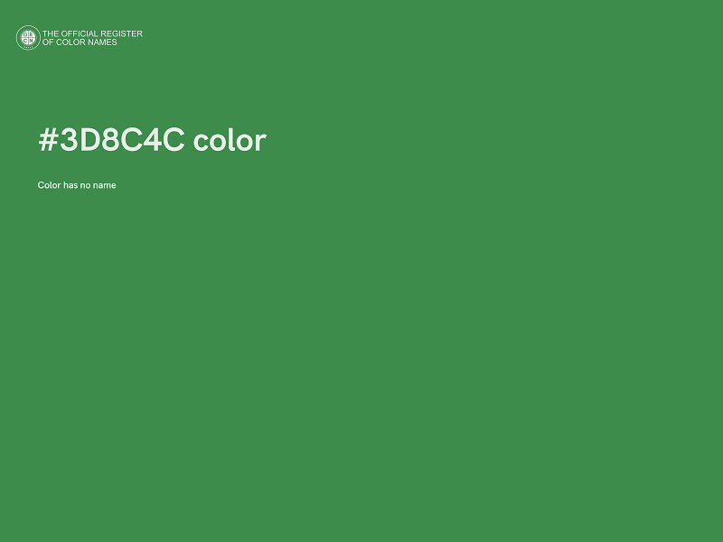 #3D8C4C color image