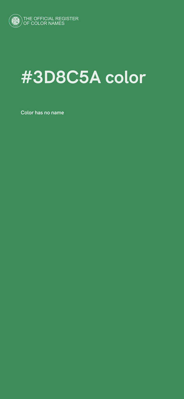 #3D8C5A color image