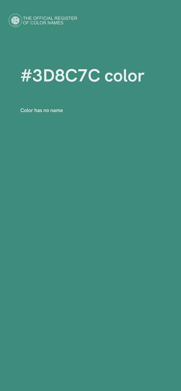 #3D8C7C color image