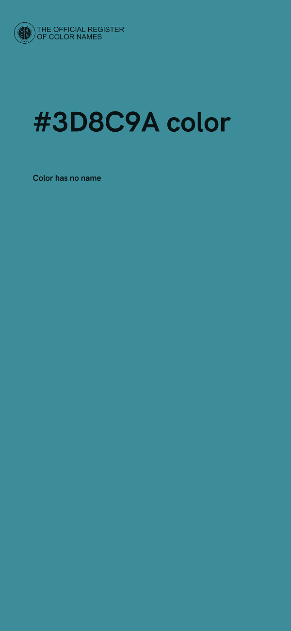 #3D8C9A color image