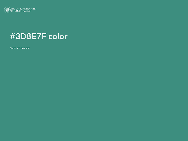 #3D8E7F color image