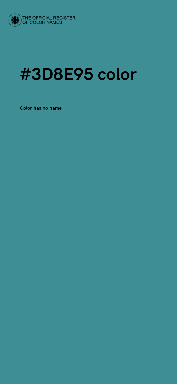 #3D8E95 color image