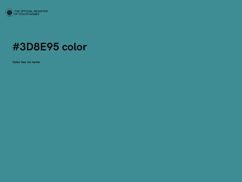 #3D8E95 color image