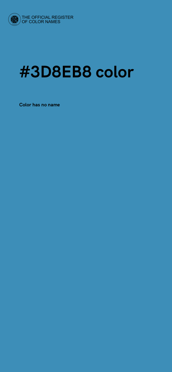 #3D8EB8 color image