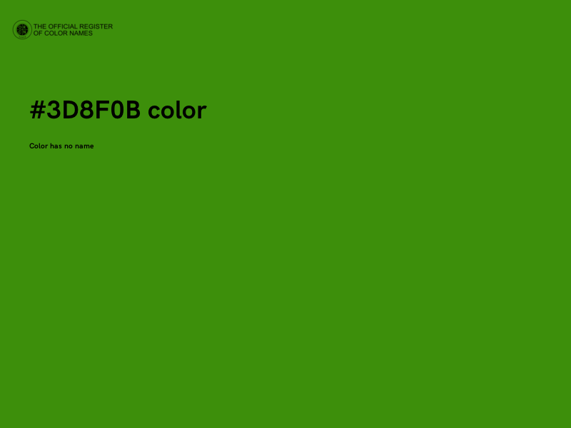 #3D8F0B color image