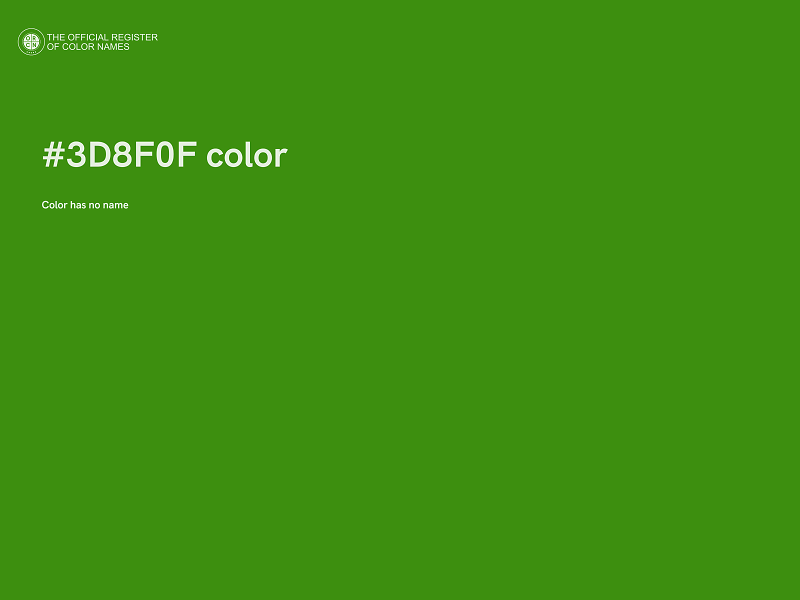 #3D8F0F color image