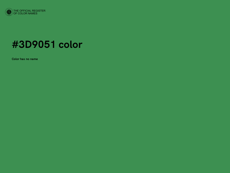 #3D9051 color image