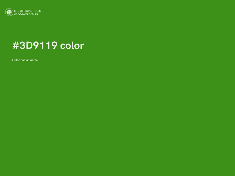 #3D9119 color image