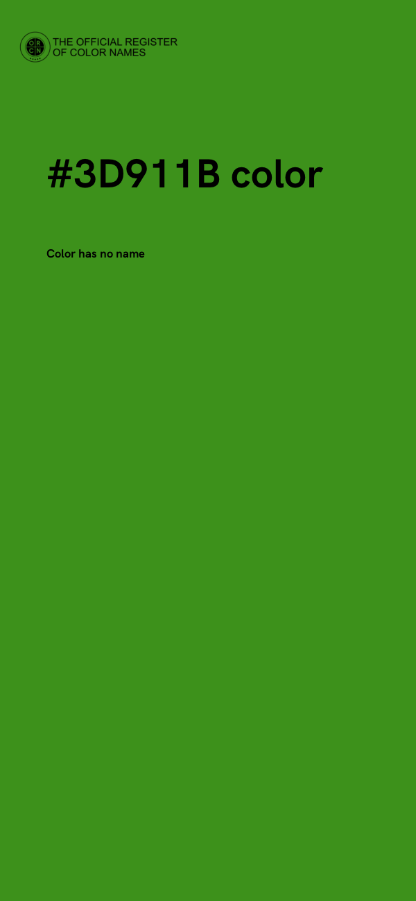 #3D911B color image