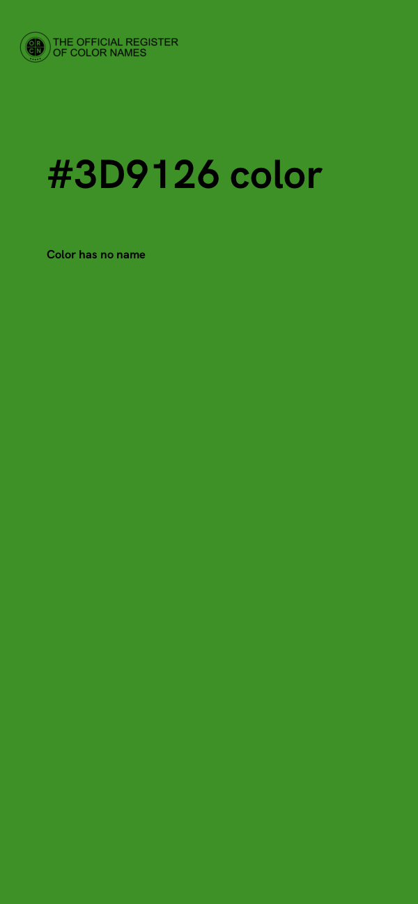 #3D9126 color image
