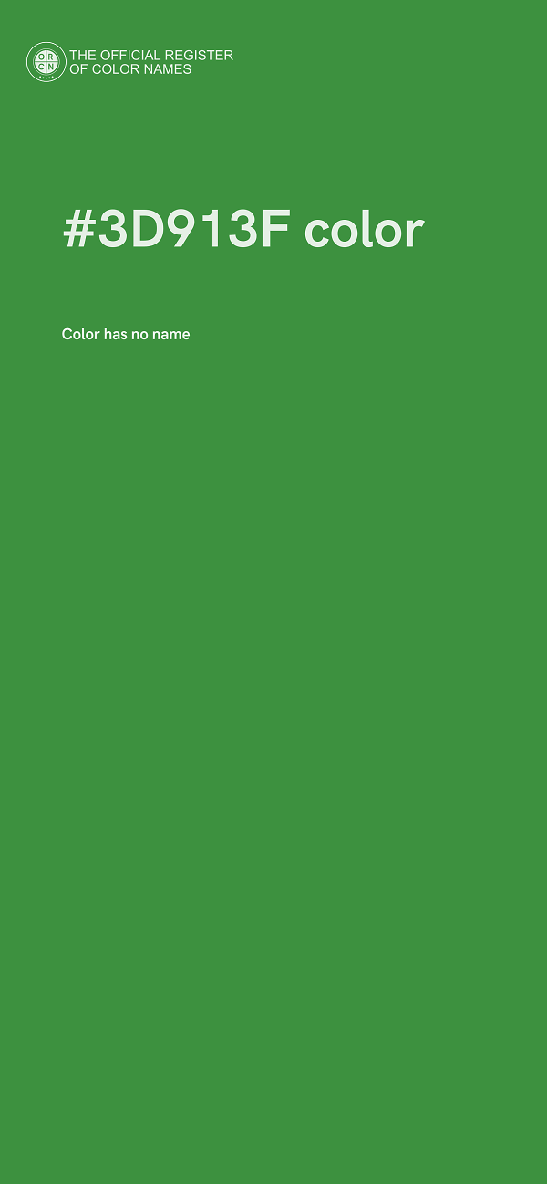 #3D913F color image