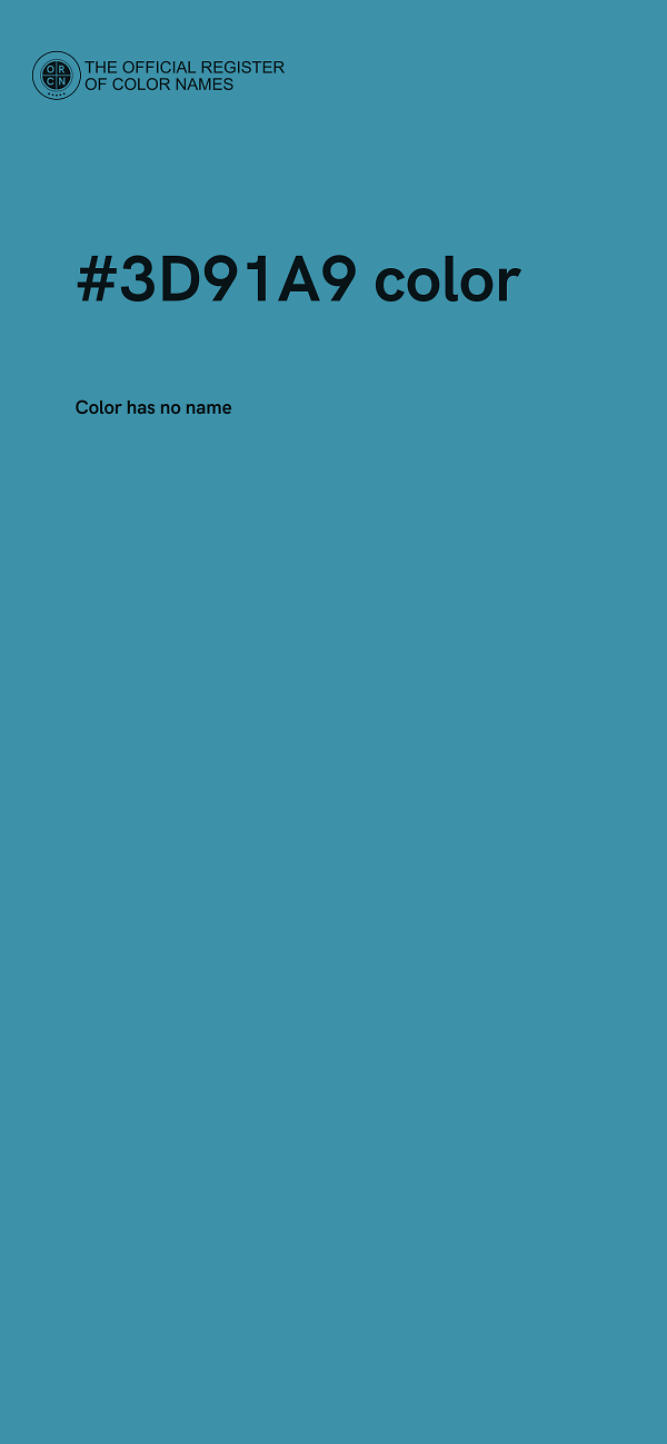 #3D91A9 color image