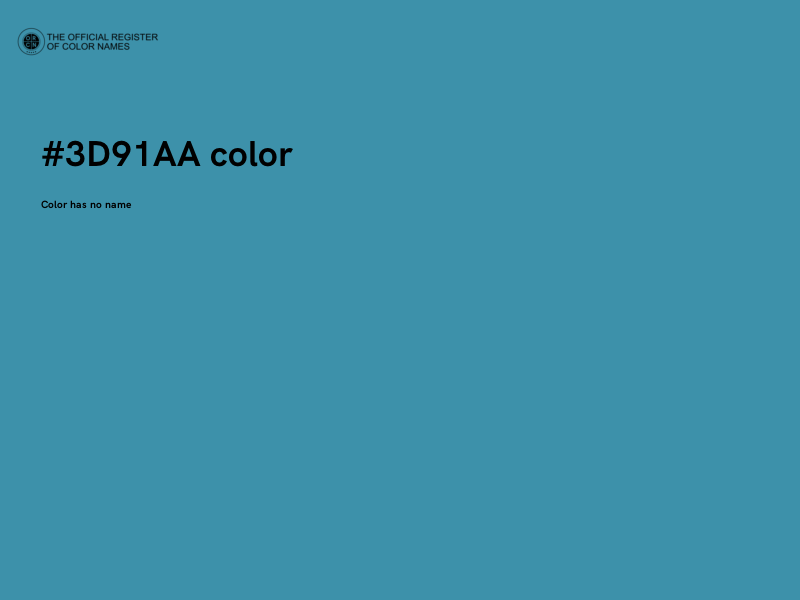 #3D91AA color image