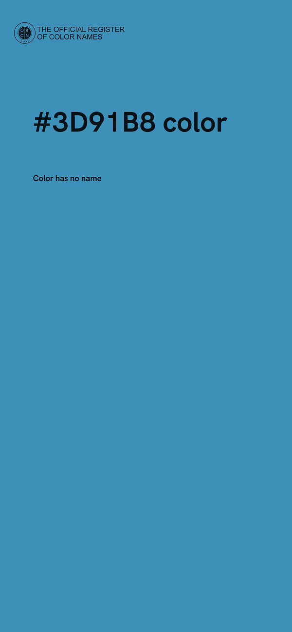 #3D91B8 color image