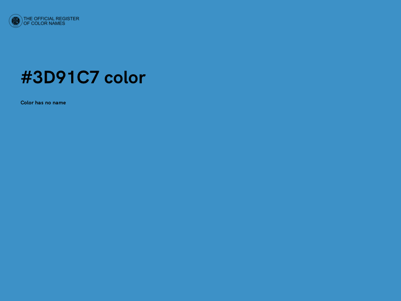 #3D91C7 color image