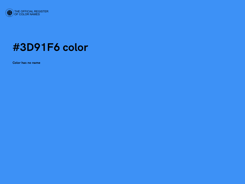 #3D91F6 color image