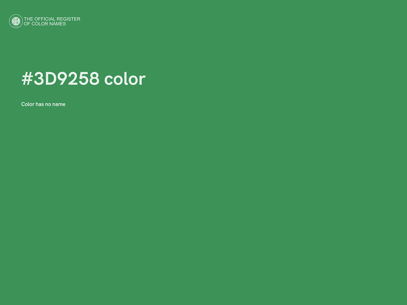 #3D9258 color image