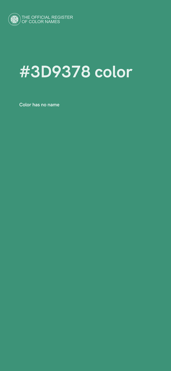 #3D9378 color image