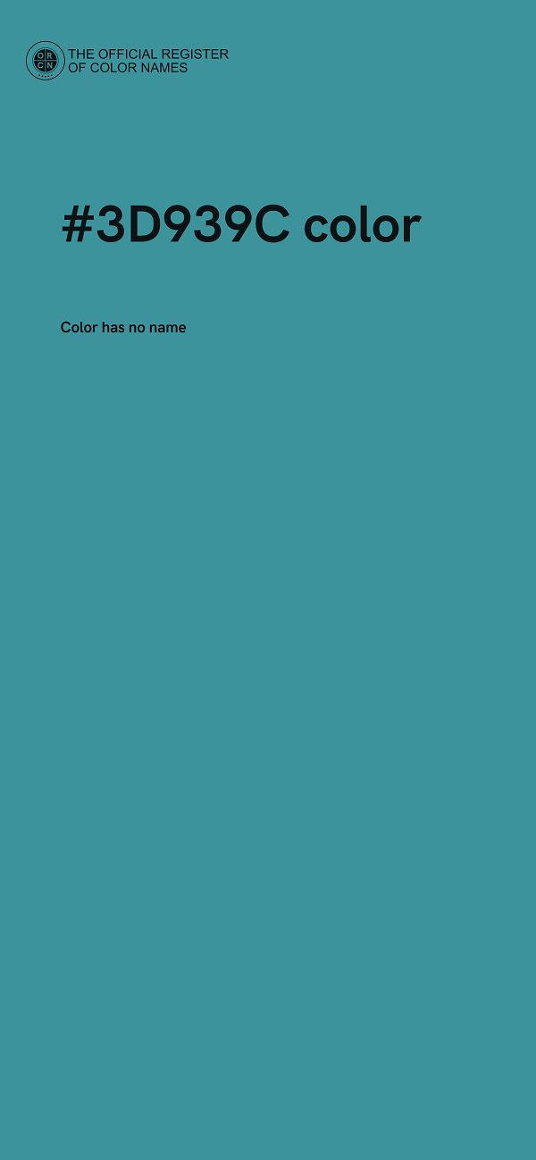 #3D939C color image