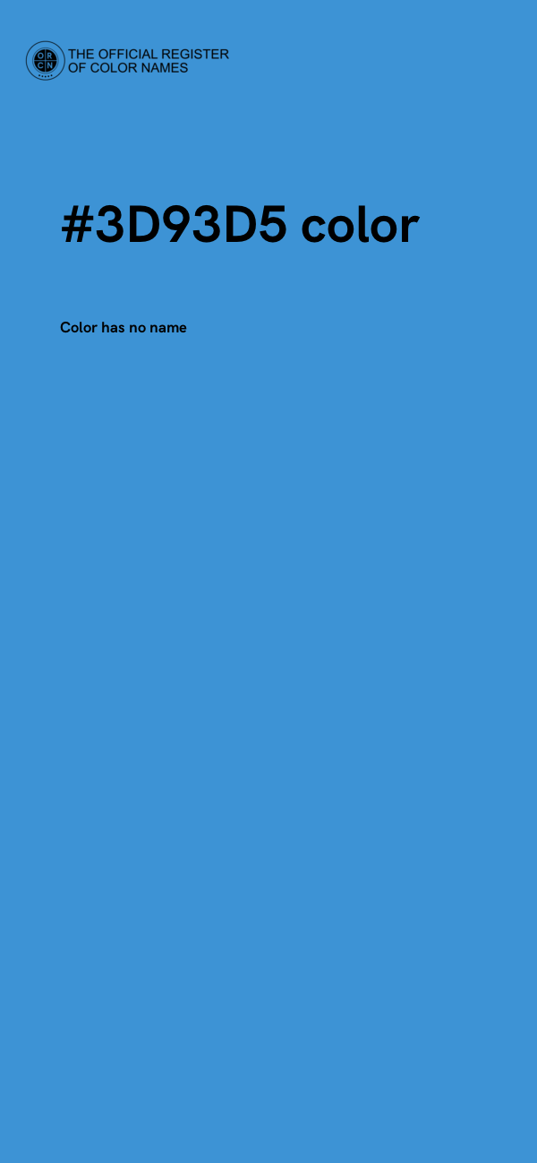 #3D93D5 color image