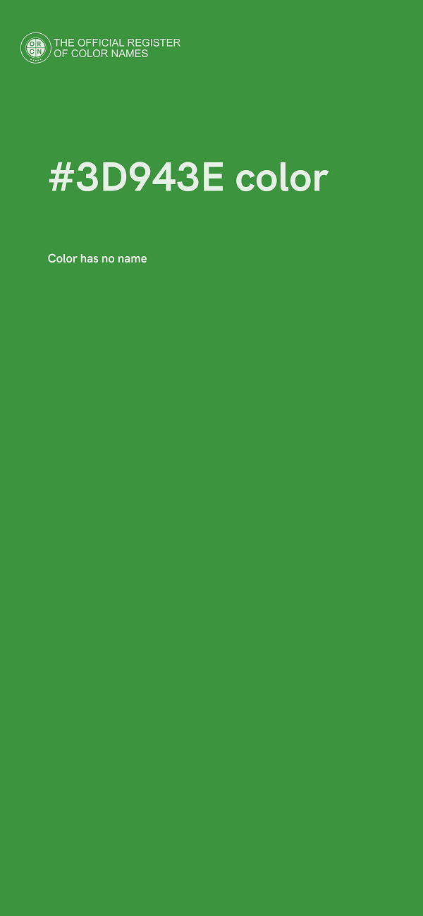 #3D943E color image