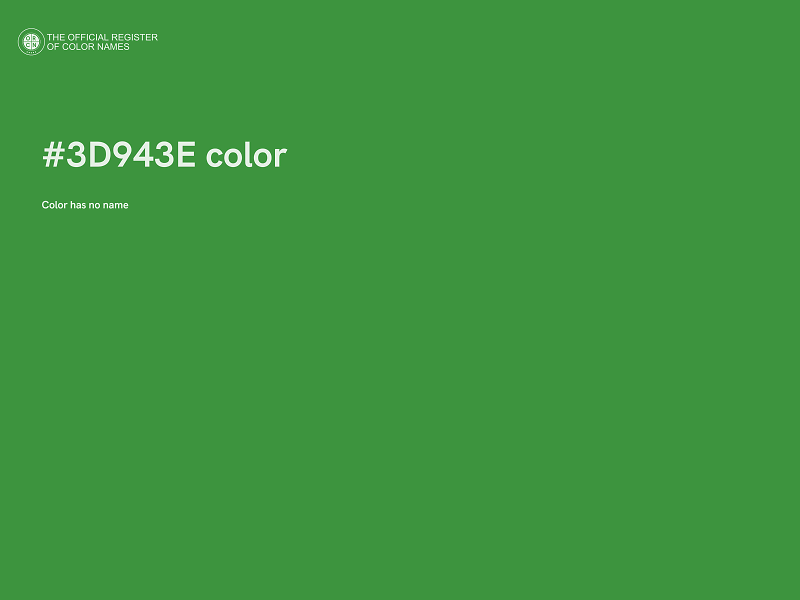 #3D943E color image