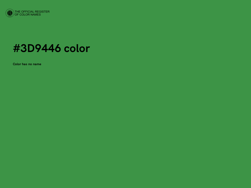 #3D9446 color image