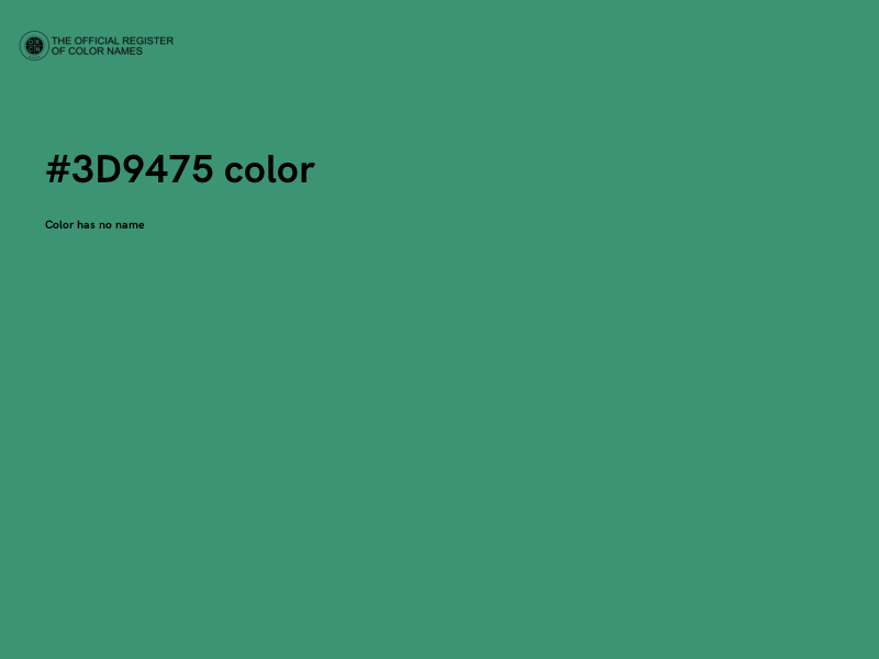 #3D9475 color image