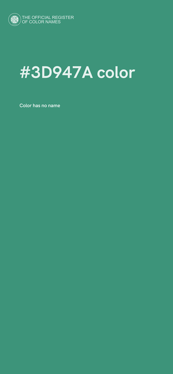#3D947A color image