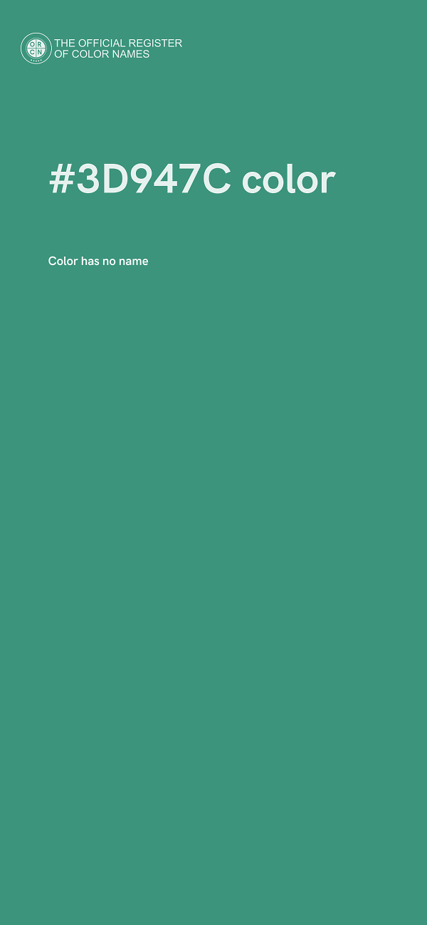 #3D947C color image