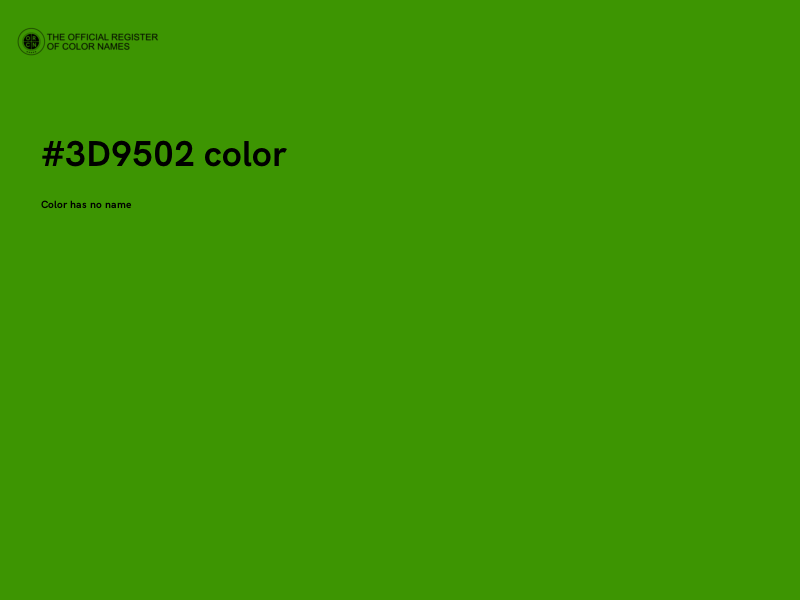 #3D9502 color image